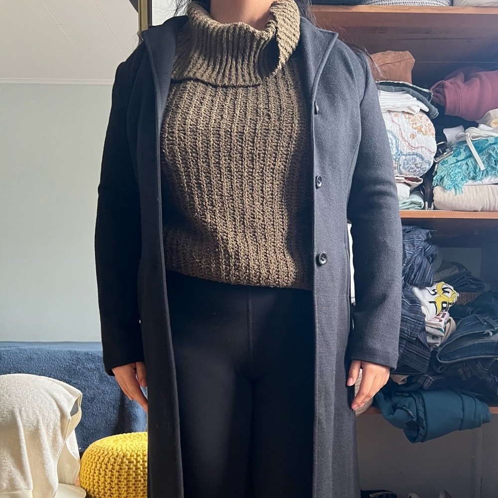 Banana Republic Wool Black Pea Coat